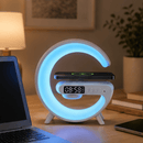 Luminária LED G-Speaker | Caixa de Som Bluetooth | Carregador Sem Fio