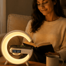 Luminária LED G-Speaker | Caixa de Som Bluetooth | Carregador Sem Fio