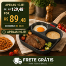 Frigideira Antiaderente 3 em 1 | Mais Praticidade nas Refeições