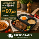 Frigideira 3 Em 1 Antiaderente Premium - Praticidade pra Sua Cozinha a Todo Momento