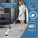 Escova Elétrica de Limpeza 9 em 1 com Cabo Extensor