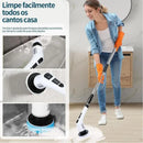 Escova Elétrica de Limpeza 9 em 1 com Cabo Extensor