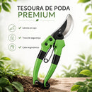 Kit 4 Ferramentas de Jardinagem com Aço Carbono e Cabo de Madeira