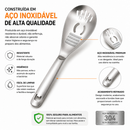 Colher De Aço 4 em 1 Inoxidável Multifuncional Ralador De Alho Amassador Abridor De Garrafas