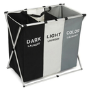 Cesto Roupa Suja cesto de roupa suja moderno Dobravel 3 Compartimentos Organizador Grande