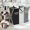 Cesto Roupa Suja cesto de roupa suja moderno Dobravel 3 Compartimentos Organizador Grande