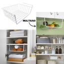 Wire Hanging Basket Cesto Suspenso Aramado Organizador De Cozinha E Armário Prateleira De Encaixe