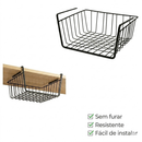 Wire Hanging Basket Cesto Suspenso Aramado Organizador De Cozinha E Armário Prateleira De Encaixe